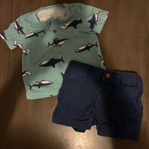 Carters 6 months shirt set